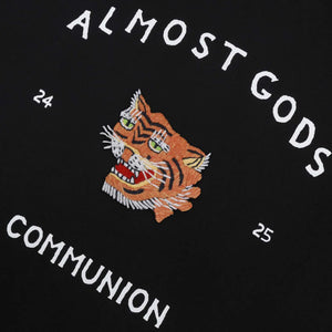 ALMOST GODS | SAIGONHAND EMBROIDERED TEE { BLACK