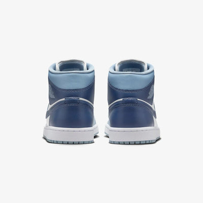 Jordan | AIR JORDAN 1 MID  { SAIL/DIFFUSED BLUE-BLUE GREY-WHITE