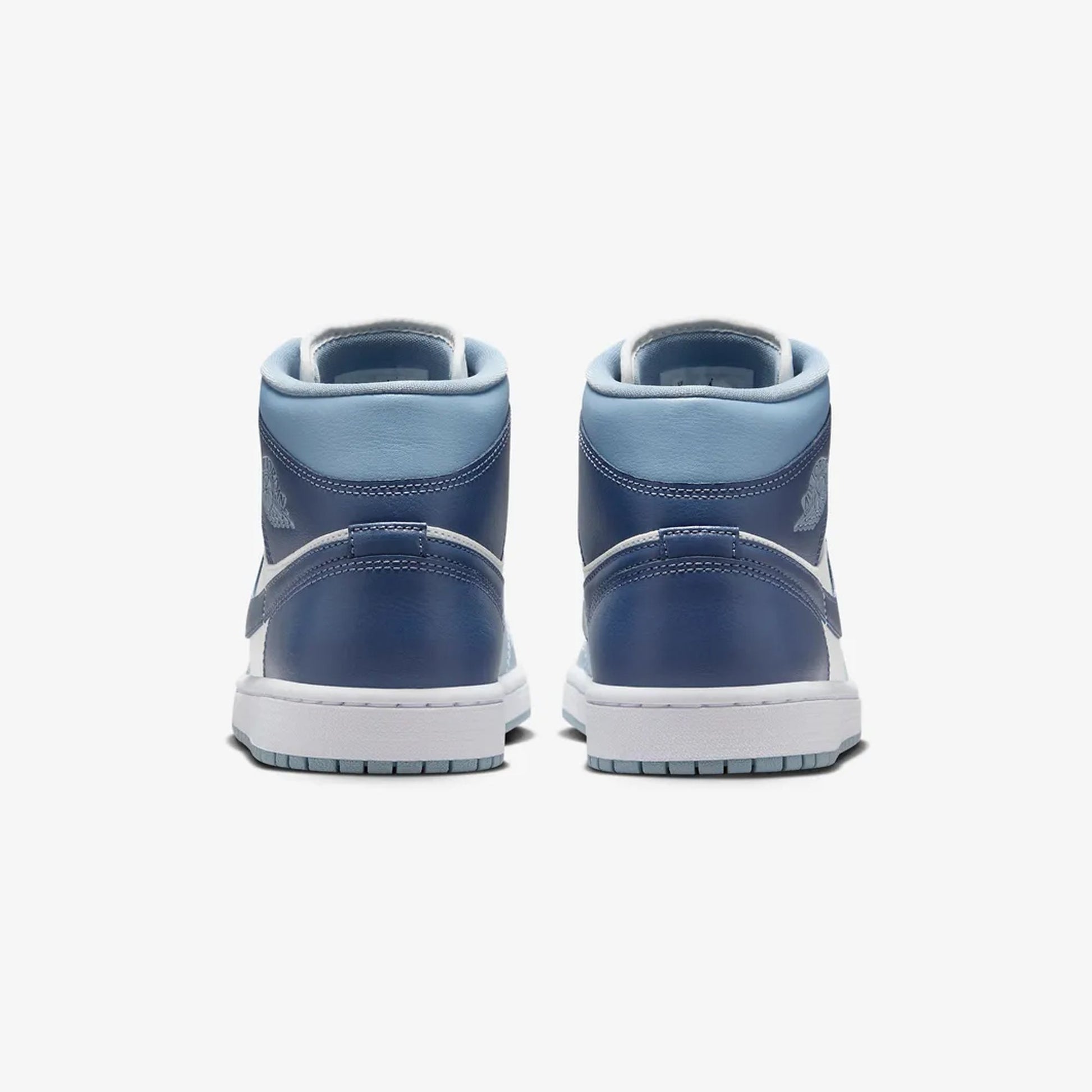 Jordan | AIR JORDAN 1 MID  { SAIL/DIFFUSED BLUE-BLUE GREY-WHITE
