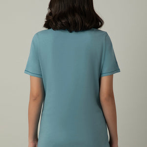 Scoop Neck Sleep Tee - Bloom Print