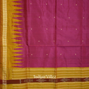 Maroon Odisha Ikat Bomkai Silk Saree