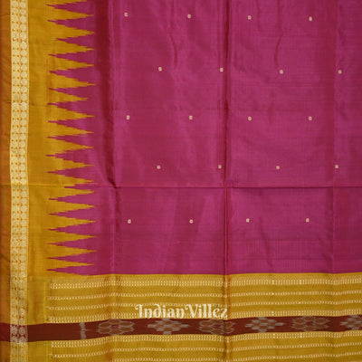 Maroon Odisha Ikat Bomkai Silk Saree