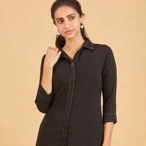 Formal Black Short Top