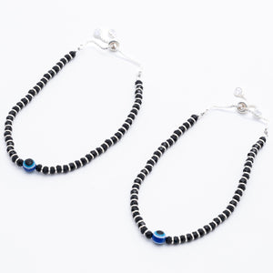 Real Evil Eye silver Anklets for women