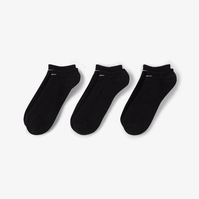 NIKE | EVERYDAY CUSHIONED TRAINING NO-SHOW SOCKS { BLACK/WHITE