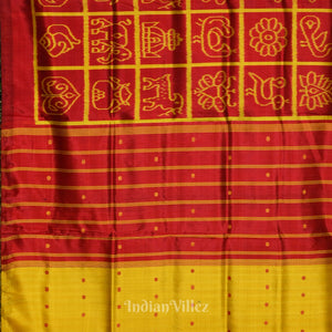 Maroon Nabakothi Contemporary Designer Silk Saree