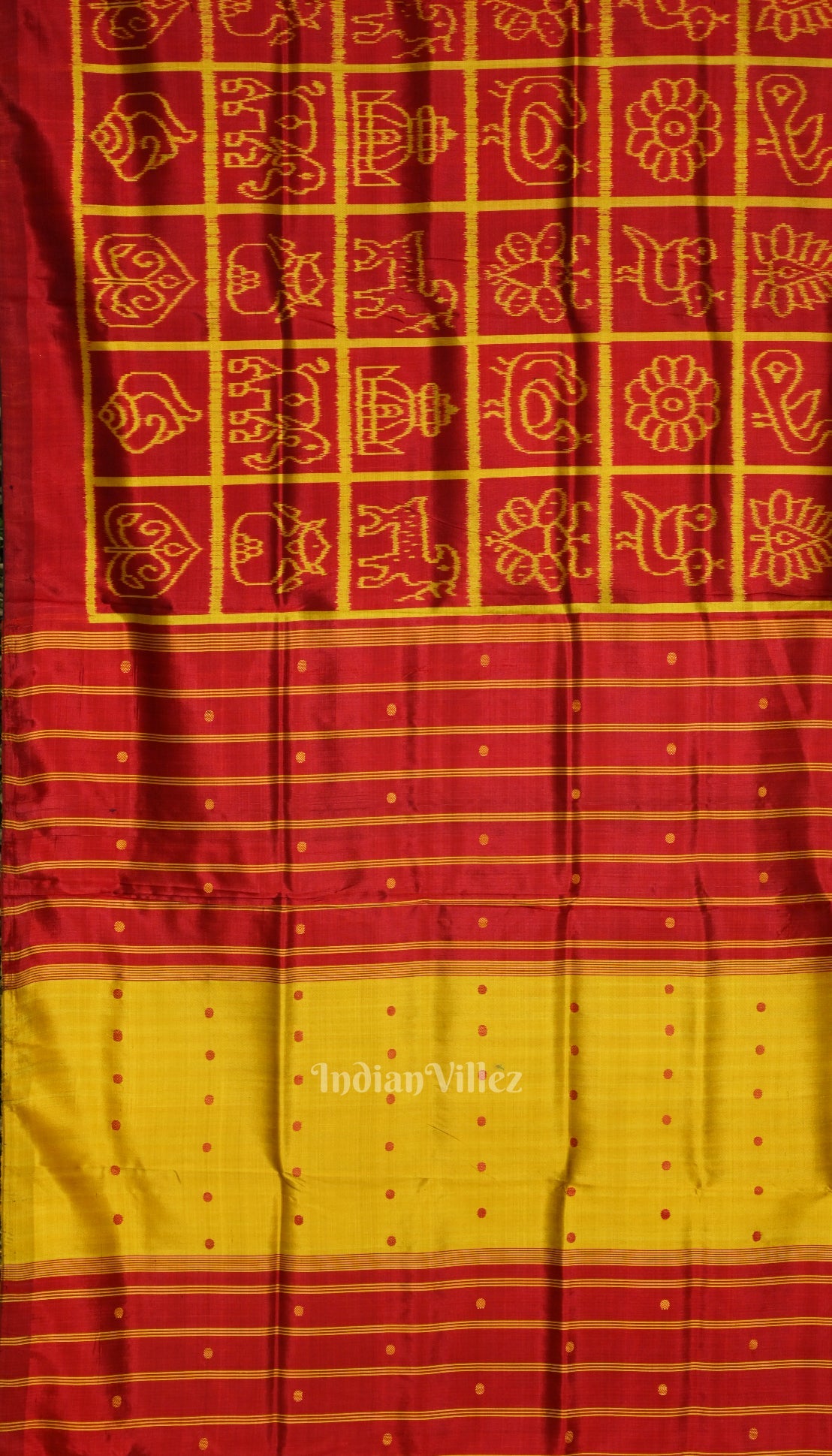 Maroon Nabakothi Contemporary Designer Silk Saree