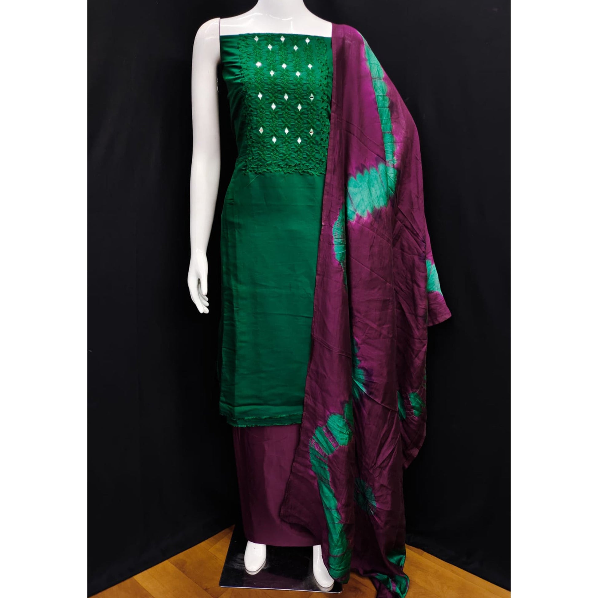 green-floral-embroidered-viscose-dress-material
