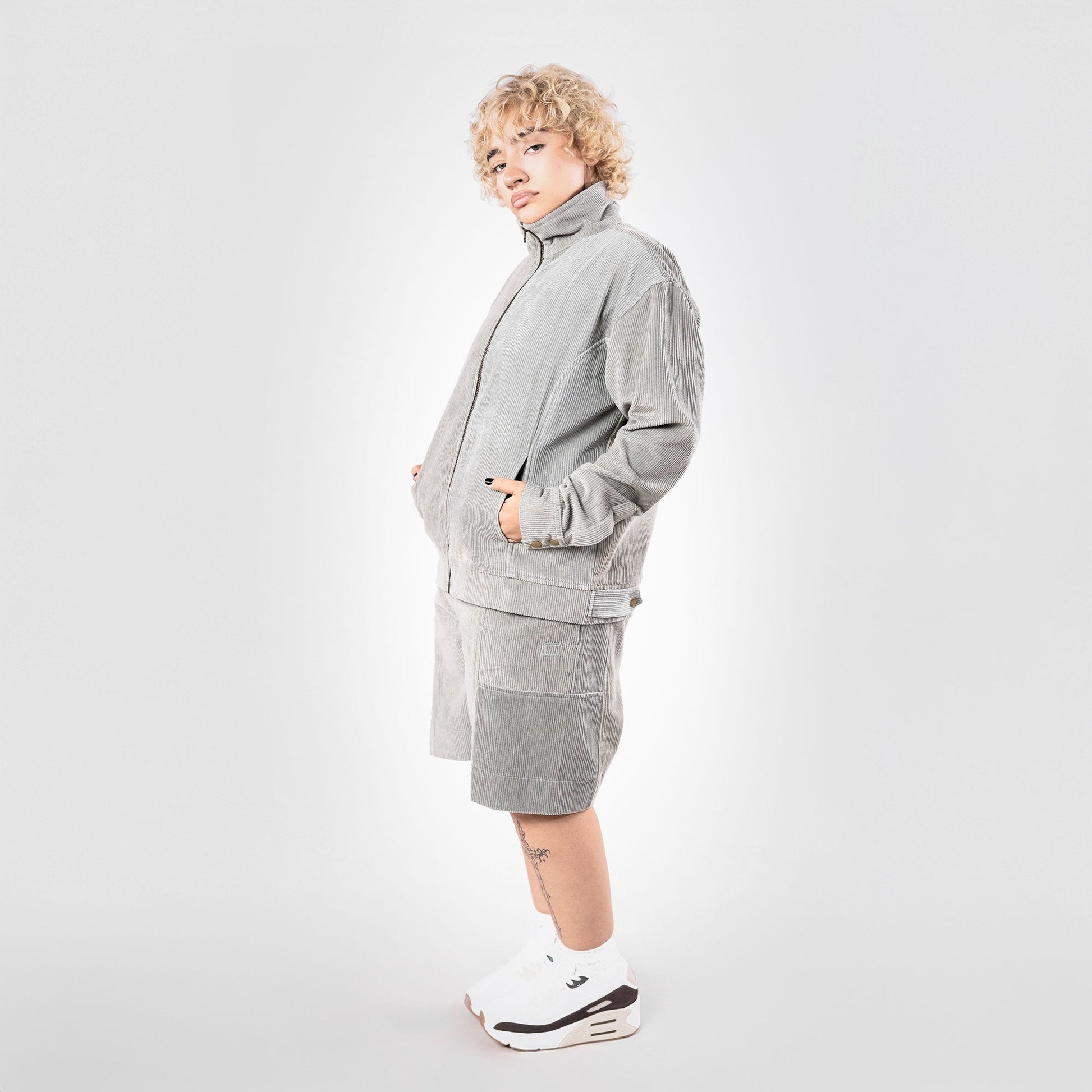 SUPERKICKS | CORDUROY JACKET { SLATE GREY