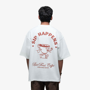 SUPERKICKS | COFFEE PLEASE TEE { OFF WHITE