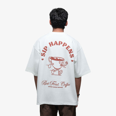 SUPERKICKS | COFFEE PLEASE TEE { OFF WHITE