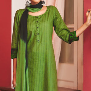 green-striped-printed-pure-cotton-salwar-suit