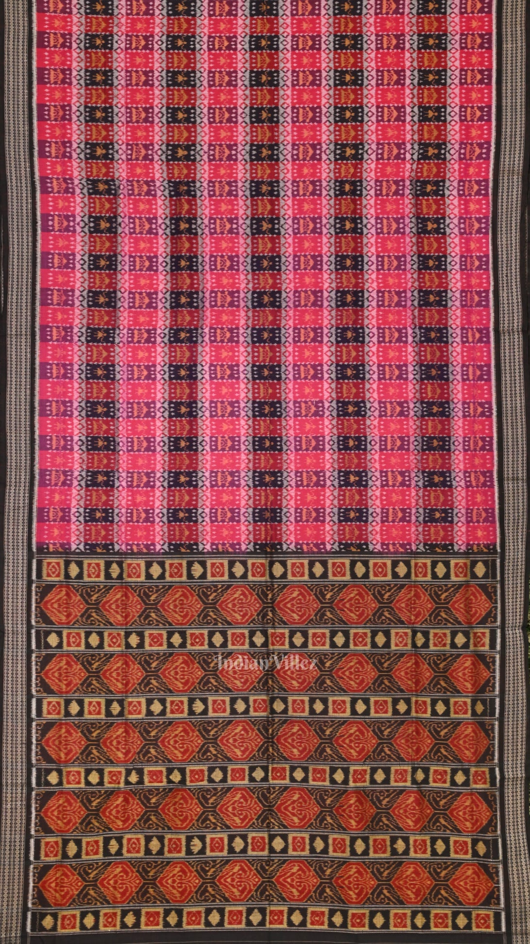 Multicolor Odisha Ikat Sambalpuri Pure Cotton Ikat Saree