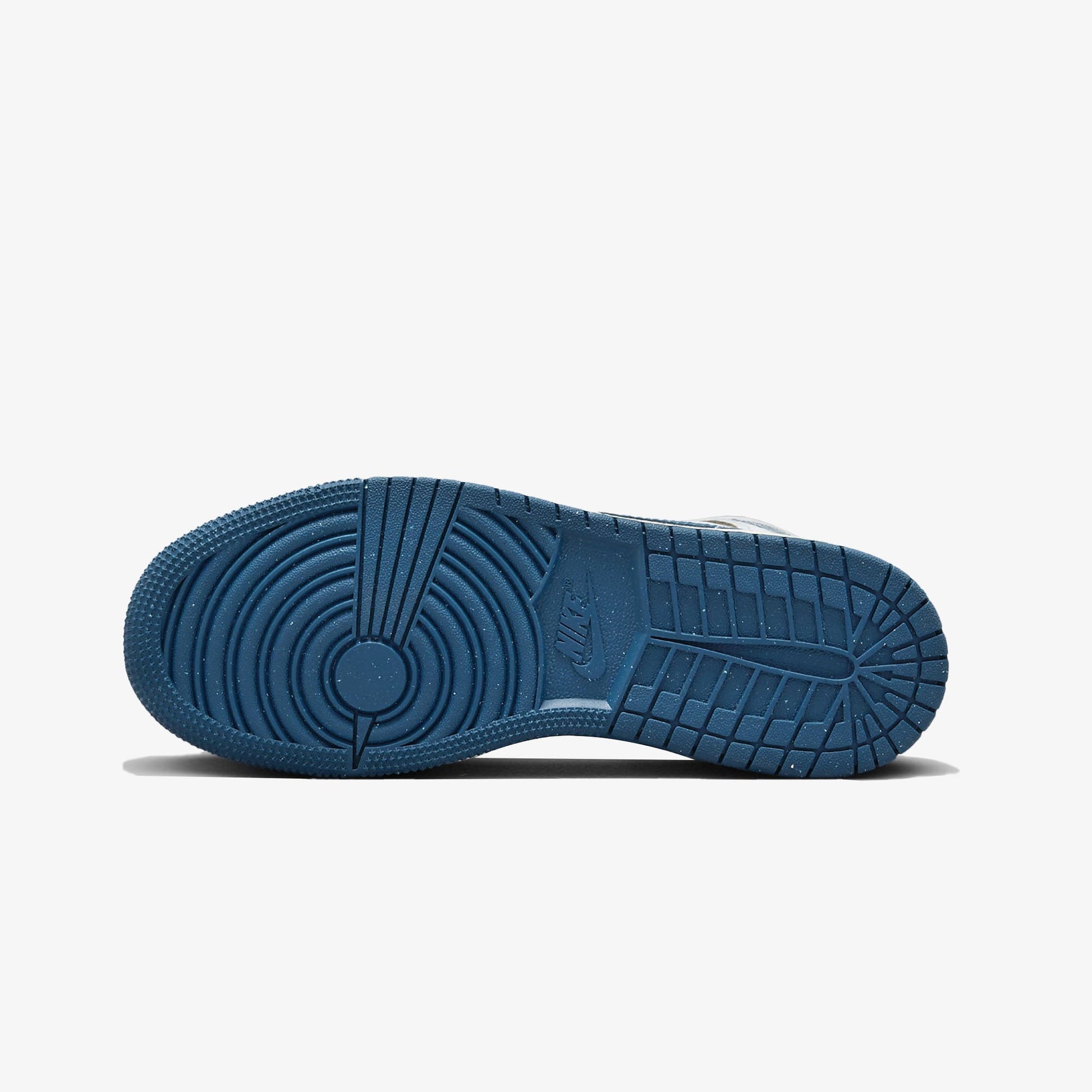 Jordan | AIR JORDAN 1 MID SE (GS)  { WHITE/INDUSTRIAL BLUE-SAIL