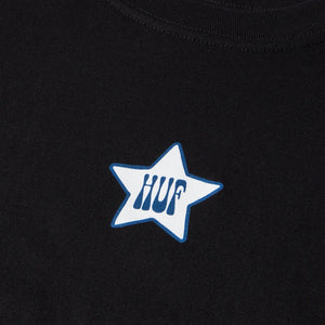 HUF | H STARDUST T-SHIRT  { BLACK