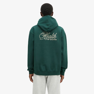 SPORTY & RICH | HEALTH SCRIPT HOODIE { GREEN