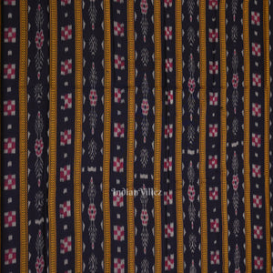Navy Blue Red Pure Cotton Sambalpuri Dress Material & Dupatta