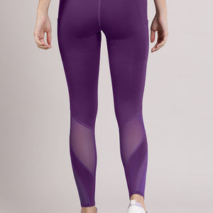 Energize Panelled Tights - Imperial Purple