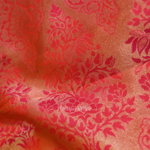 Hot Pink  pure authentic Kanjivaram Silk Saree with  Zari Brocade