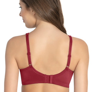 Elegant Support Non-padded & Non-wired Bra - Henna