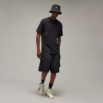 Y-3 | GRAPHIC SHORT SLEEVE TEE  { BLACK