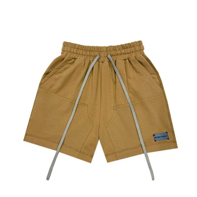 Kantha Carpenter Shorts in Khakhi