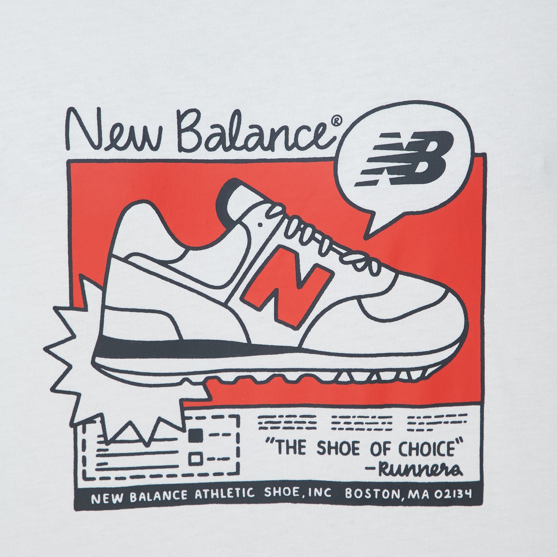 New Balance | ADVERT GRAPHICS T-SHIRT  { WHITE