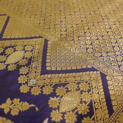 Blue Meenakari Banarasi Katan Silk Saree