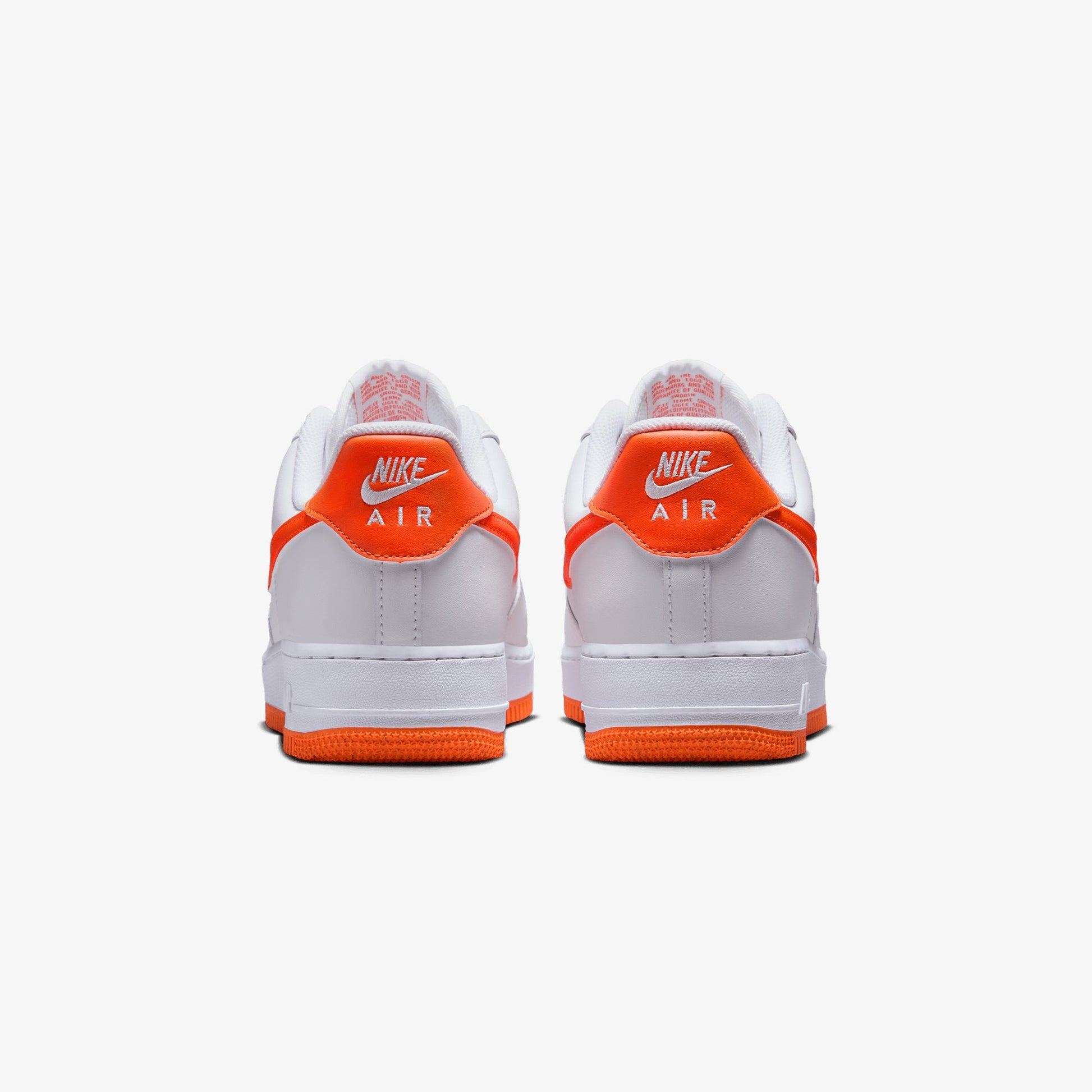 NIKE | AIR FORCE 1 '07 LV8 { WHITE/SAFETY ORANGE-WHITE