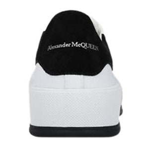Alexander Mcqueen Deck Skate Plimsoll Lace-Up White Black