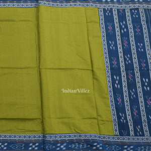 Blue Mehendi Green  Pasapali Sambalpuri Cotton Dress set with Dupatta