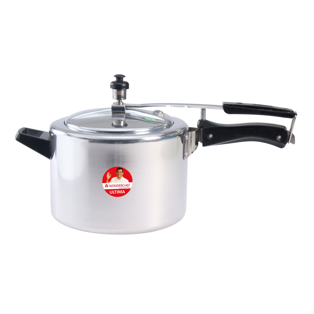 Ultima Induction Base 6.5L Aluminium Pressure Cooker With inner