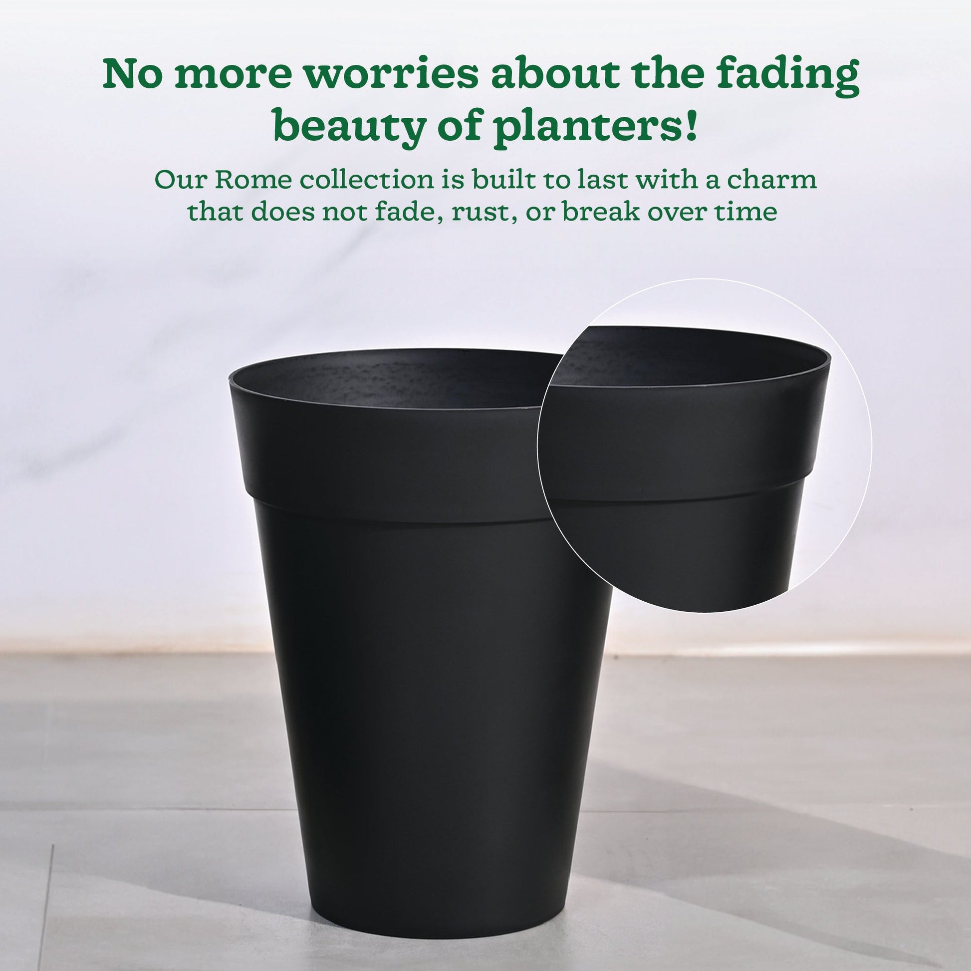 Roma Plastic Planter