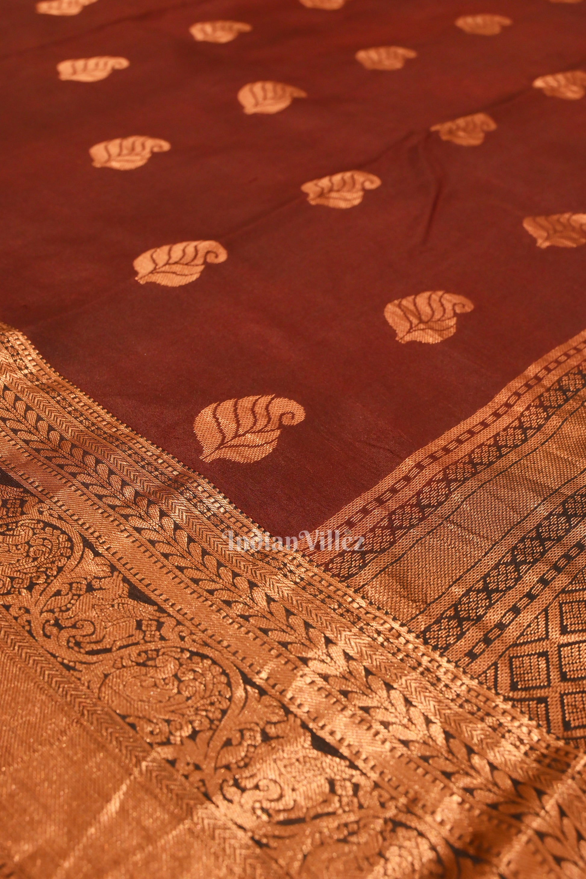 Black Maroon Pure Kanjivaram Silk Saree