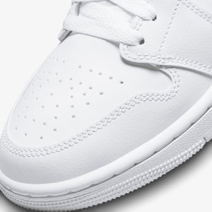 JORDAN | AIR JORDAN 1 MID { WHITE/WHITE-WHITE