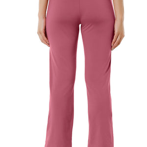 Flaunt Flared High Rise Travel Pants - Heather Rose