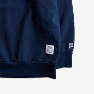 FDMTL | EMBROIDERY LOGO HOODIE  { BLUE
