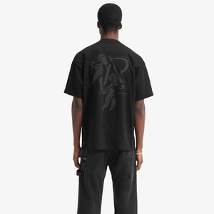 Represent | CHERUB INITIAL T-SHIRT  { BLACK
