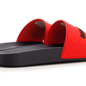 Balenciaga Pool Slide Blood Red Black