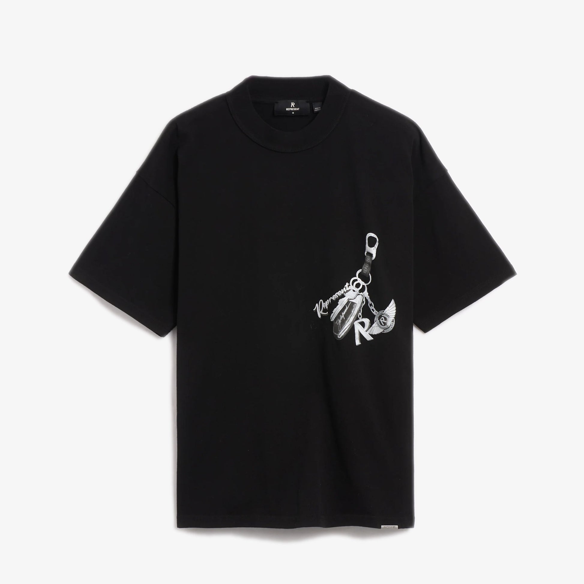 REPRESENT | KEYS TO THE CLUB T-SHIRT { JET BLACK