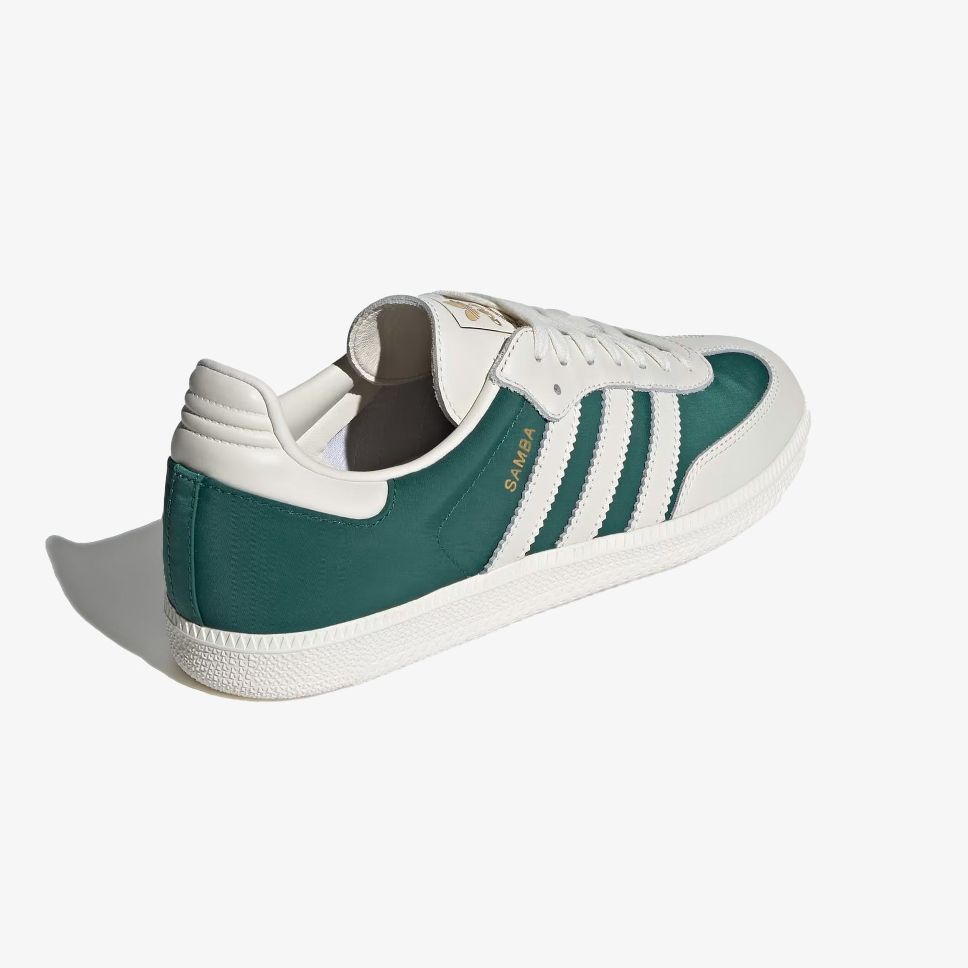 ADIDAS ORIGINALS | SAMBA OG { OFF WHITE/COLLEGIATE GREEN