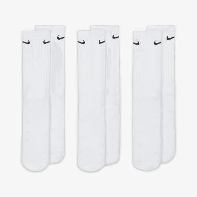 NIKE | EVERYDAY CUSHIONED TRAINING CREW SOCKS { WHITE/BLACK