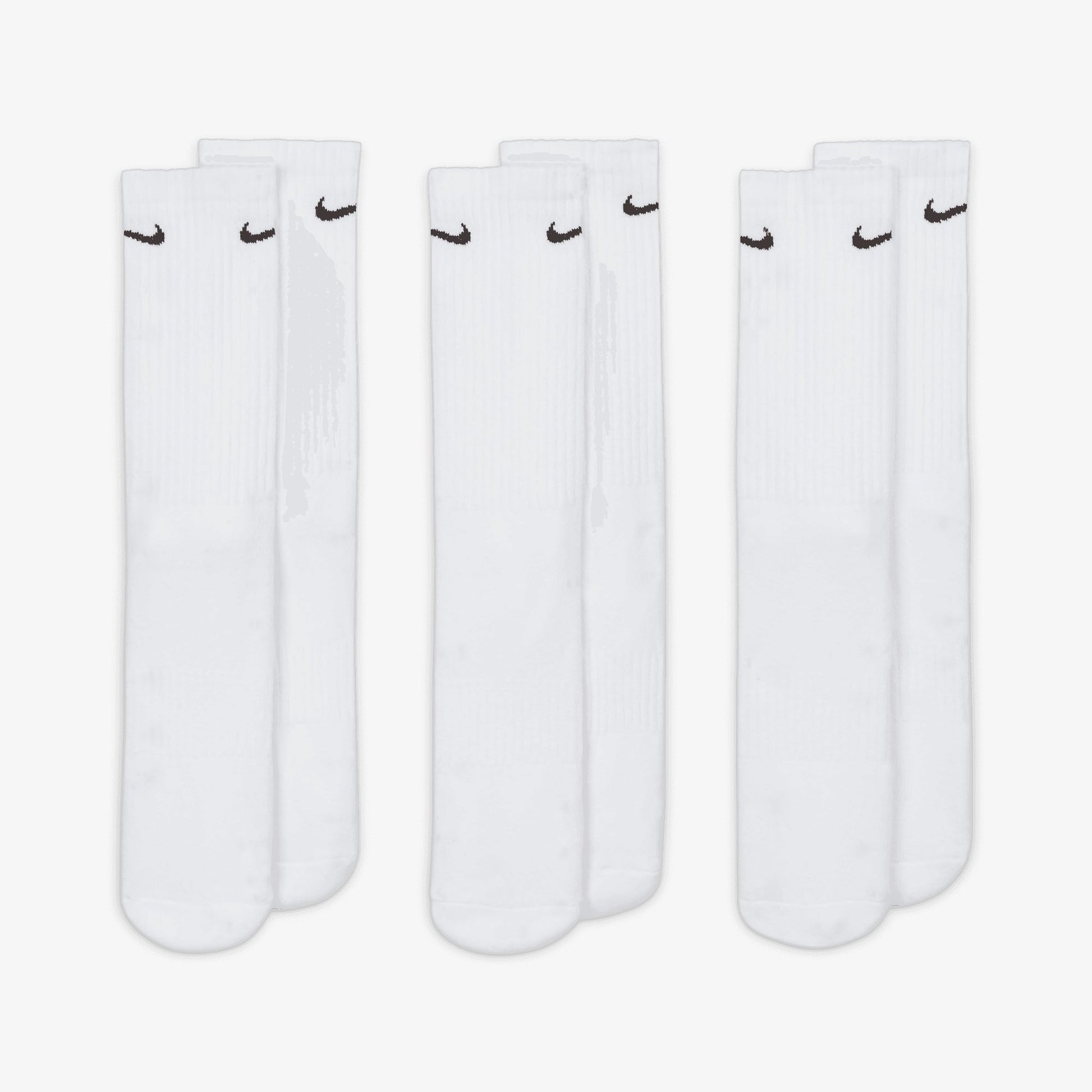 NIKE | EVERYDAY CUSHIONED TRAINING CREW SOCKS { WHITE/BLACK