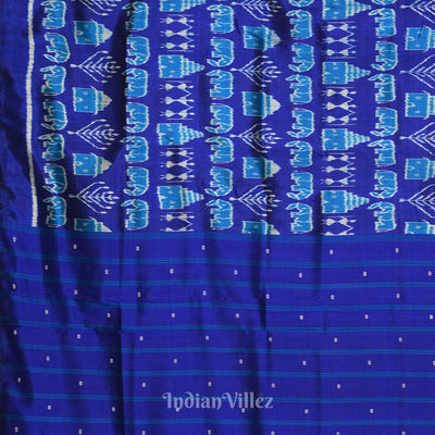 Exclusive Designer Royal Blue Contemporary Silk Saree
