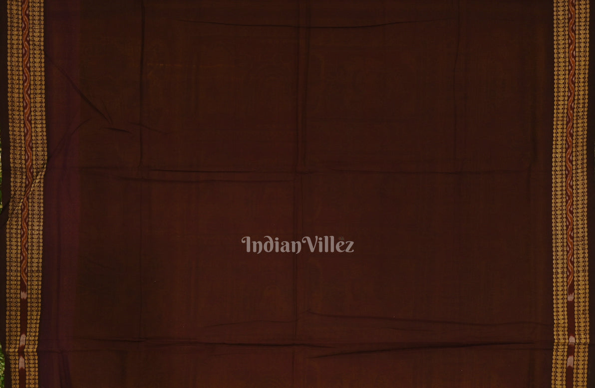 Animal Theme Pure Sambalpuri Ikat Silk*Cotton (Bapta) Saree