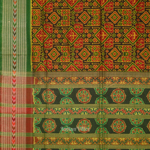 Multi Color Tribal Motif Sambalpuri Cotton Saree