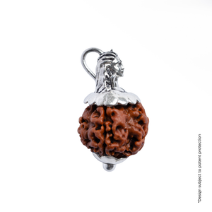 Adiyogi Pendant (4 Mukhi Nepali Rudraksha) With Chain
