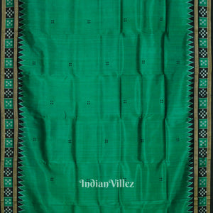 Green Pasapalli Border Odisha Ikat Khandua Silk Saree