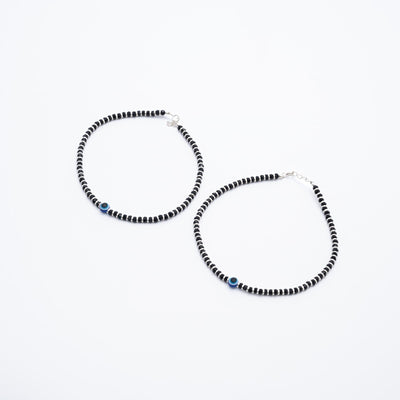 Evil Eye silver Anklets for women