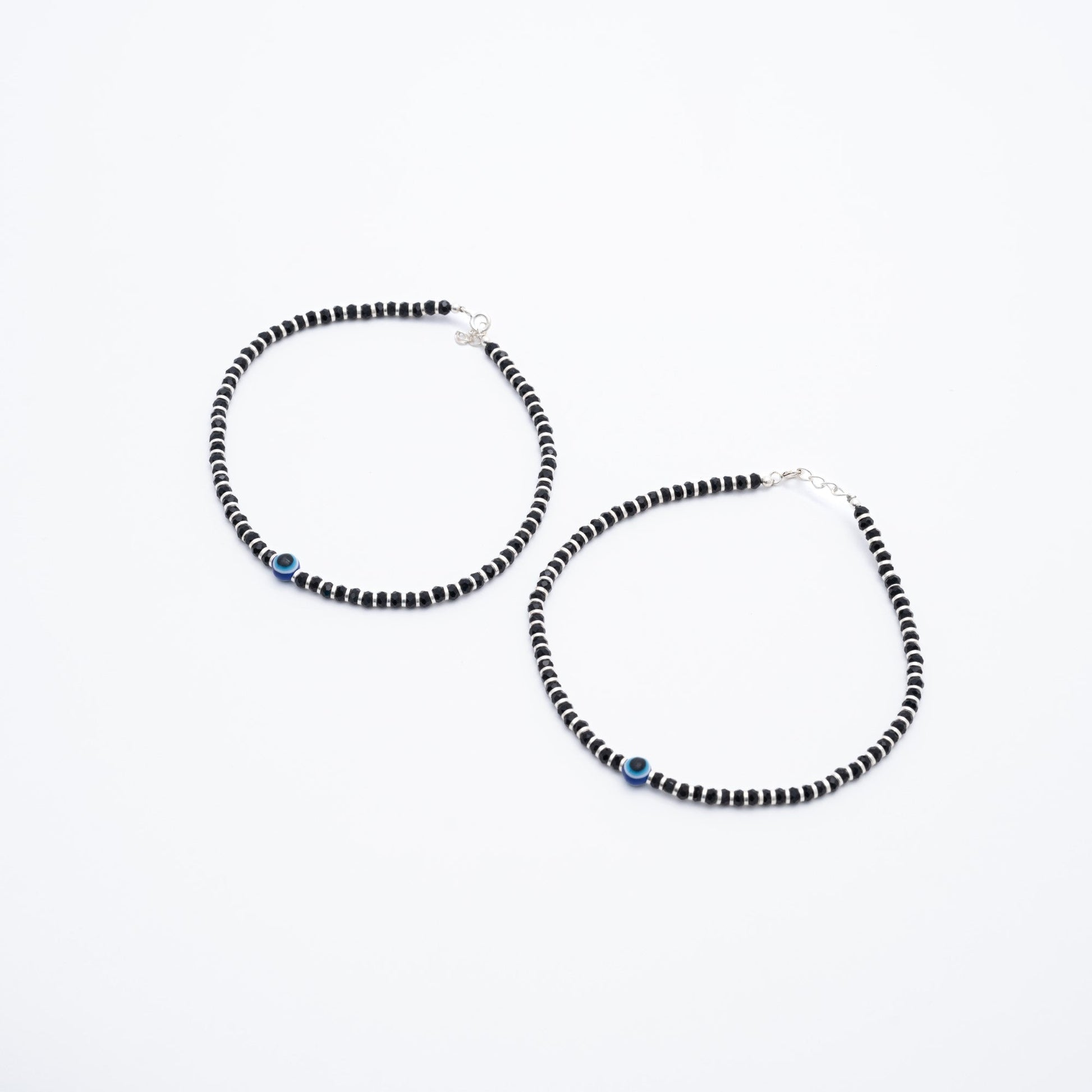 Evil Eye silver Anklets for women